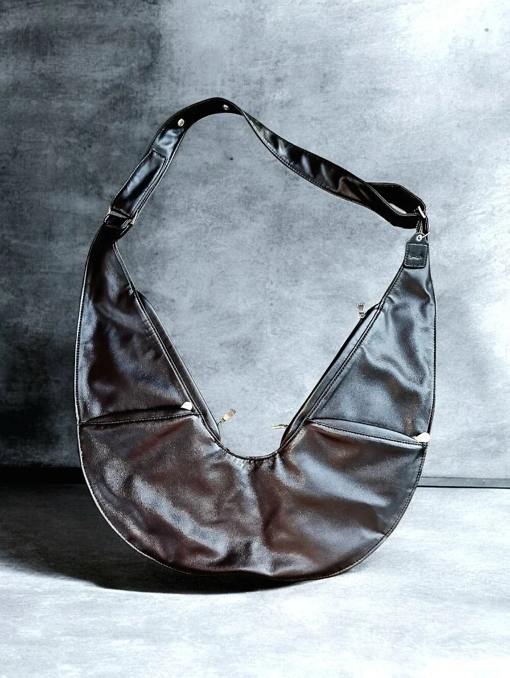 Sash Crossbody Faux Leather Bag